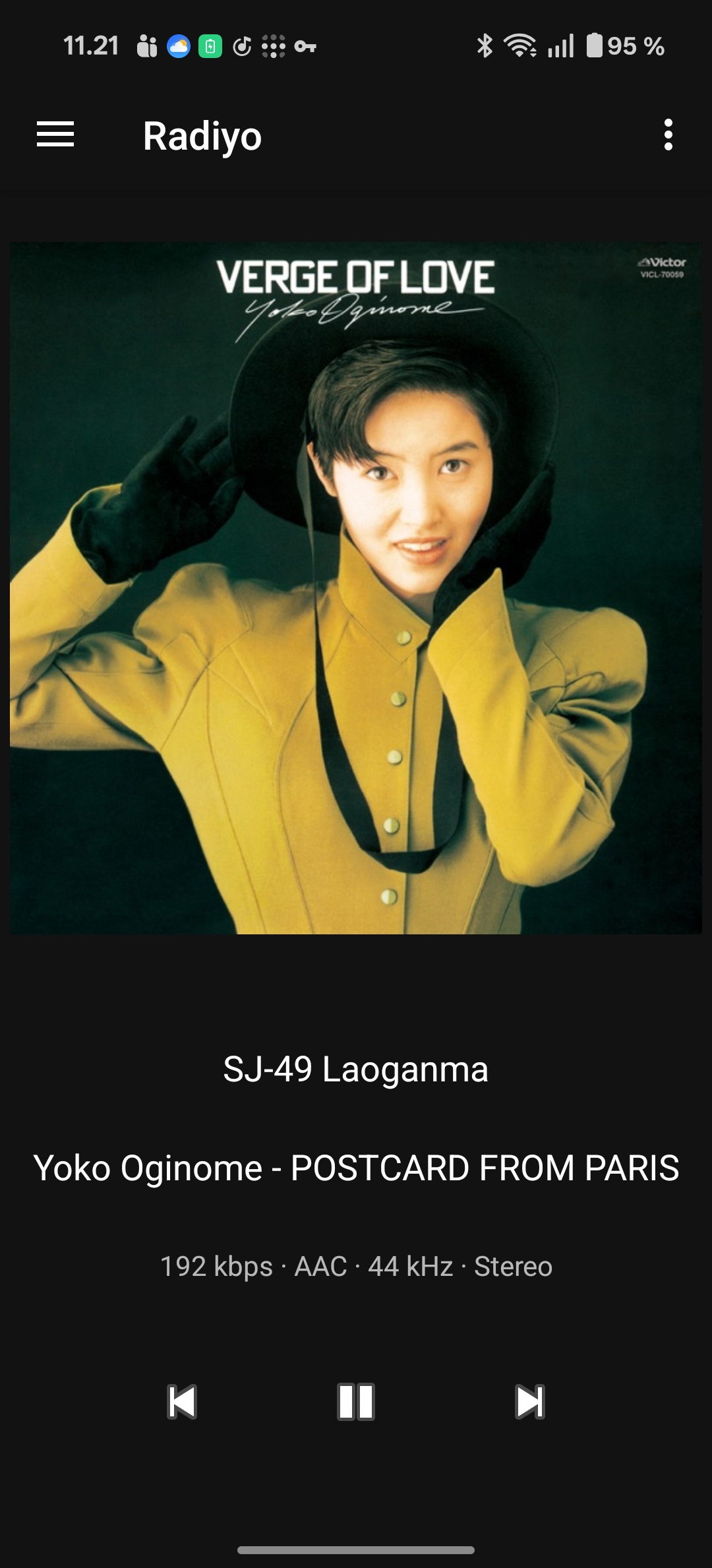 Radiyo home screen showing live stations